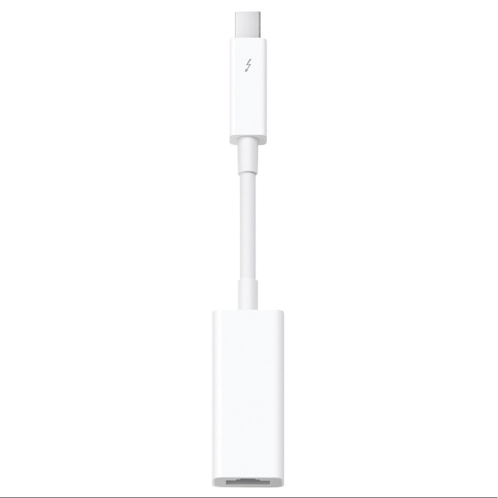 The Apple Thunderbolt to Gigabit Ethernet Adapter